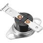 uxcell KSD301 Thermostat 75°C/167°F 10A Normally Open N.O Adjust Snap Disc Temperature Switch 5pcs