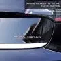 WEIWAN Fit Dual Motor Underlined Letters Emblem 3D Metal Car Rear Trunk Performance Sticker Badge Decal for Tesla Model 3 S X Y (Black)