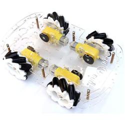 Mecanum Wheel Robot Kit 4WD Omnidirectional Wheels Smart Robot Car Chassis Kit