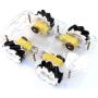 Mecanum Wheel Robot Kit 4WD Omnidirectional Wheels Smart Robot Car Chassis Kit