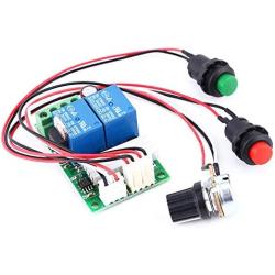 Stayhome 1pcs DC 12V 24V 3A 21kHz PWM DC Motor Speed Regulator Controller Adjustable Speed Control Reversible Relay Module 6V-24V 1203BS