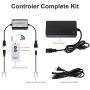 DC HOUSE Linear Actuator Controller for Linear Motion Actuators DC Motor 12 Remote Motor Control Switch Kit 5A with 12V ACDC Adapter Power Supply,5A Black+Adapter