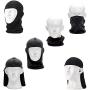 Pack of 2 Bandana Face Hat for Outdoor Airsoft Motorcycle Ski Mask Winter Sun Balaclava Black Tactical Hood Helmet Face Cover