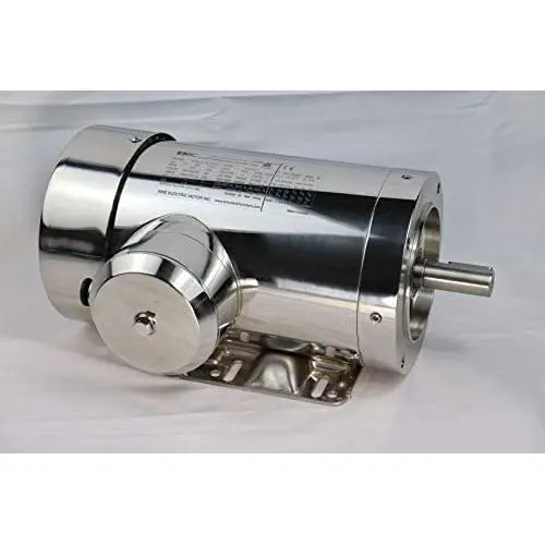 Electric Motor Washdown Stainless Steel 2HP 1800RPM 230/460V 145TC TEFC IP69K
