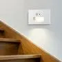 MYTH REALM LED Stair Light with Motion and Photocell Sensor Vertical 3W WH Finish Waterproof, Applicable for Indoor Outdoor high Brightness for Stairway Balcony Basement 2 Size (White, 4.5