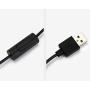 DailyLike USB Fan Mini Brushless DC Motor 45 ° Angle Adjustment Natural Wind Low Noise Two Step Wind Speed (Black)