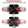 Support de Fusible Inline 125A 12V avec Réinitialisation Manuelle, pour Audio Auto, Bateau Marin, Interrupteur Stéréo et Système Inversor Solaire Support de Fusible Inline 125A 12V avec Réinitialisation Manuelle, pour Audio Auto, Bateau Marin, Interrupteur Stéréo et Système Inversor Solaire
