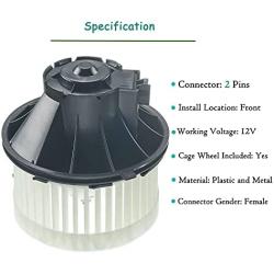 A/C Blower Motor Assembly for GMC Sierra Yukon Chevrolet Silverado Tahoe Cadillac Escalade