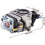 Metal Carburetor Carb for 33CC 36CC Engine Pole Chainsaw Hedge Trimmer Replacement