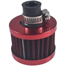 Miaowa 2PCS 12mm Air Filter Mini Universal Red Motor Cone Cold Clean Air Intake Filter Turbo Vent Breather