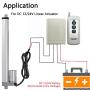 JQDML Remote Controller for 12V/24V Linear Actuator Rated Power 60W Color White Applicable to DC Motor