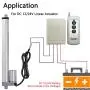 JQDML Remote Controller for 12V/24V Linear Actuator Rated Power 60W Color White Applicable to DC Motor