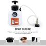 Orion Motor Tech Brake Pressure Bleeder, European Brake Bleeder with Hand Pump, 2.5L Pressure Brake Bleeder with Hose and European Adapter, Manual Brake Fluid Pressure Bleeder