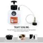 Orion Motor Tech Brake Pressure Bleeder, European Brake Bleeder with Hand Pump, 2.5L Pressure Brake Bleeder with Hose and European Adapter, Manual Brake Fluid Pressure Bleeder