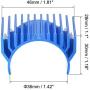 MECCANIXITY Motor Heat Sink Cooling Fins Aluminum 36mm Dia Dark Blue for 540 550 Motor