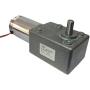 BEMONOC Electric DC Worm Gear Motor 24V Metal Gear Motor High Torque 130kg.cm 20 RPM with Gearbox 10mm Out Shaft for BBQ Replacements