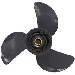 ARKDOZA 9 7/8x10 9 7/8x11 9 7/8x12 9 7/8x13 Aluminum Propeller for Honda Outboard 25-30HP 3 Blade 10 Tooth RH 9.9x10 9.9x11 9.9x12 9.9x13