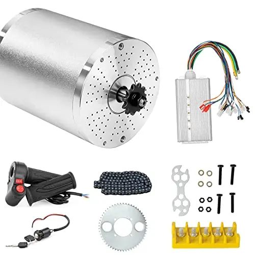 Brushless DC Motor 3000W 72V Electric Motor High Power Brushless Motor Controller 50A Scooter Motor Go Kart Electric Motor Kit