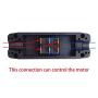 weideer Inline Cord Switch 16A 250V/125V Motor Polarity Reverse ON/Off/ON 3 Position 6 Terminal Black Rocker Toggle for Motor Control Switch K-H-012-KCD2-203-JT