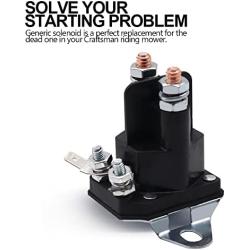 Starter Solenoid 14222 Compatible with Craftsman LT2000 YS4500 20 HP Briggs Stratton Motor 192507 532192507 Trombetta 892-1221-210 884-1221-210-02 894-1221-210 94285 Toro 28-4210 47-1910