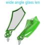 ESUPPORT Green Universal Motorcycle Motorbike Bike 8mm 10mm Rear View Side Mirror Scooter ATV