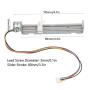 Stepper Motor Linear 4‑Wire 80mm 2‑Phase Linear Moving Parts Stepper Motor Stroke for Small Slider Equipment Measurement Laser Printer