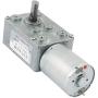 sourcing map Turbo Worm Geared Motor DC 12V 2RPM 6mmx13mm D-Shape Shaft Electric Power Silver Tone