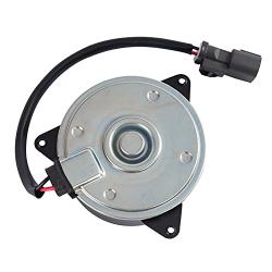 HENYAS Cooling Fan Motor Replacement Radiator/Condenser/A/C, Complate with 2003-2007 Honda Accord, OEM 19030-RCA-A01.
