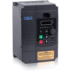 Single Phase to 3 Phase Converter, MYSWEETY AC 220V/2.2KW 3HP 10A VFD Inverter Frequency Converter for Spindle Motor Speed Control (1 Phase Input and 3 Phase Output)