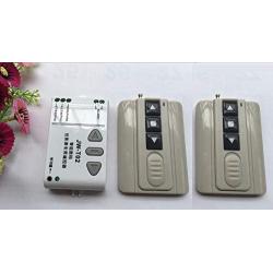 Calvas New AC 220V Motor RF Wireless Remote Control Switch System UP&DOWN Motor reversing controller 1pcs Receiver + 2pcs Transmitter