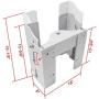 osemar Jack Plates for Outboard Motor 8 Setback Aluminum Manual Jack Plate