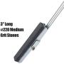 KUNTEC Engine Cylinder Hone Tool 2-7 Adjustable Deglazer 3inch Blade 220 Grit Stones