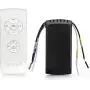 QIACHIP Upgrade Universal WIFI Ceiling Fan ligh Remote Control Kit, Wireless Fan Speed Lamp Controller with Timing Compatiple for Alexa, Google Home, Phone,Voice Control