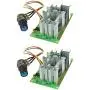 CUGUU DC Motor Speed Controller, Universal DC 9-60V 20A Motor Speed Regulator Controller Switch (2 Pcs)