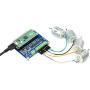 BFab DC Motor Driver Module for Raspberry Pi Pico, Driving up to 4X DC Motors Suitable for 2WD or 4WD Driving, I2C Control Interface 5V Regulator, up to 3A Output Current