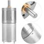 Metal Gear Motor,1Pcs 25mm DC 5-12V 25GA-370 Gear Reduction Motor Large Torque Gear Box Motor for DIY (9#)