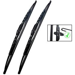 FAPIUO Windshield Wipers 22+22 Premium All-Season OEM Quality Automotive Replacement Full Metal Bracket Durable Wiper Blades + 1 Year Warranty (Set of 2)