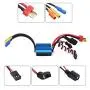 YOUQUKEJI 2430 7200KV 4P Sensorless Brushless Motor with 25A Brushless ESC Electric Speed Controller for 1/18 1/16 RC Car Truck