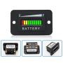 48V Battery Fuel Gauge Indicator, Golf Cart Battery Meter, Yamaha,EZGO, Fork Lifts,Club Car,LED Battery Indicator Meter Gauge