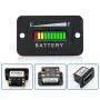 Indicateur de niveau de batterie 48V, compteur de batterie de chariot de golf, pour Yamaha, EZGO, chariots élévateurs, Club Car, indicateur de batterie LED Indicateur de niveau de batterie 48V, compteur de batterie de chariot de golf, pour Yamaha, EZGO, chariots élévateurs, Club Car, indicateur de batterie LED
