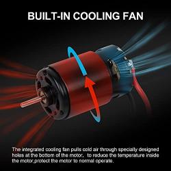 RC Motor 27 Turn 550 Brushed Electric Motor for TRAXXAS HSP HPI FS Tamiya Kyosho Yokomo 1/10 Cars, Truck, Rock Crawlers Vehicle, Rock Racers