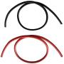 Bryne 6 Gauge Ultra Flexible Silicone Wire 6 Ft [3 Ft Red and 3 Ft Black],3200 Strands 0.08mm of Tinned Copper,High and Low Temperature Resistance -60~200 Degree C (6 AWG, Red&Black)