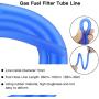 GREHUA Blue Gas Fuel Filter Petrol Tube Line with Gas Inline Fuel Filter for GY6 50cc 49cc SSR 110 125 Taotao ATM ATA CB125 ATC Pony Falcon Baja Qingqi Roketa Scooter Pit Dirt Bike Moped Motorcycle