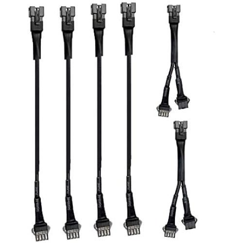 6 Pièces de Câbles d'Extension pour Kit d'Éclairage LED pour Moto Bandes d'Éclairage Multi-Couleurs Effet de Lumière Neon Atmosphérique avec Télécommande Sans Fil (Câbles d'Extension) 6 Pièces de Câbles d'Extension pour Kit d'Éclairage LED pour Moto Bandes d'Éclairage Multi-Couleurs Effet de Lumière Neon Atmosphérique avec Télécommande Sans Fil (Câbles d'Extension)