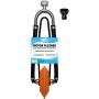 Seaworks Dual Feed Muff Style Heavy Duty Steel Boat Motor Flusher | Use for Antifreeze Winterization or Common Water Flush | 5/8 Inch Standard Garden Hose Connection (Orange)