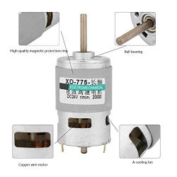 775 DC Motor, High Power Torque Extension Shaft DC Motor 12v/ 24v(24V 20000 RPM)