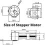 Mini Linear Lead Screw Nut Slider 2‑Phase 4‑Wire Stepper Motor Linear Screw Slide Table Slider Stroke 34mm