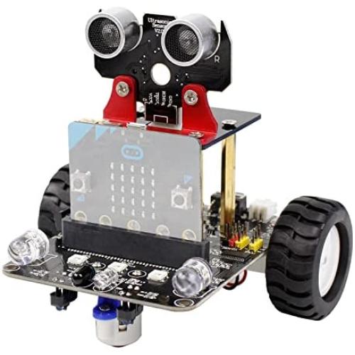 Yahboom BBC Micro:bitV2.2 V2 V1.5 Coding Robot Car Kit STEM Education for Kids to Programmable DIY Toy for 12+ (Without Micro:bit)