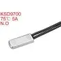 uxcell KSD9700 Thermostat, 75℃ Normally Open Temperature Switch Thermal Switch, N.O 5A Metal Temperature Controller 2pcs