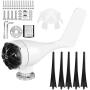 1600W Windmill Generator 5 Blade Small Wind Turbines Kit Industrial Energy Equipment (Black 24V)